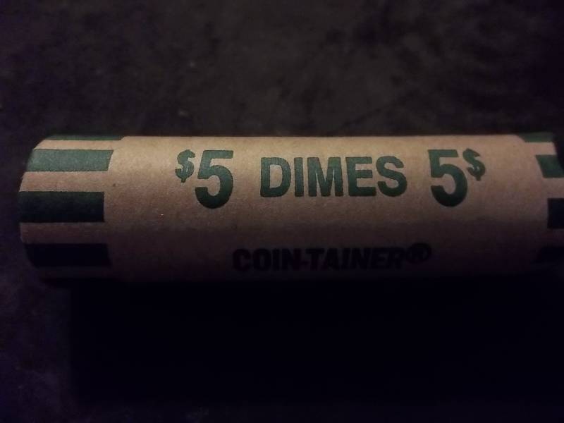 Full Roll Of 50 Roosevelt Dimes 1946-1964
