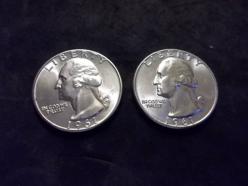 1961, 1961 D Washington Quarters Very High Grade MS