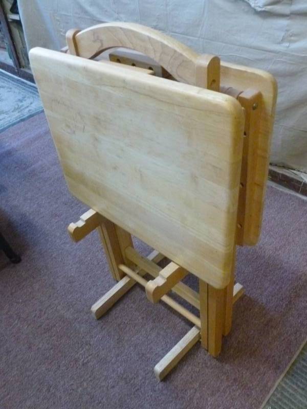 lot 25 image: T.V Tray Set