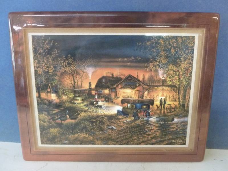 lot 232 image: Terry Redlin Picture Tile