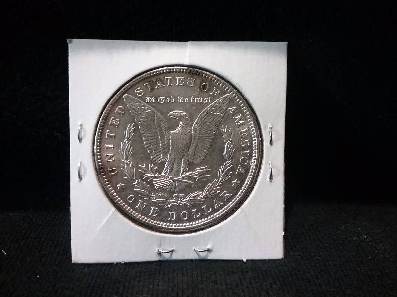 lot 4 image: 1886 Morgan Silver Dollar, Very High Grade, Strong Luster, MS, (Redbook MS value $80)