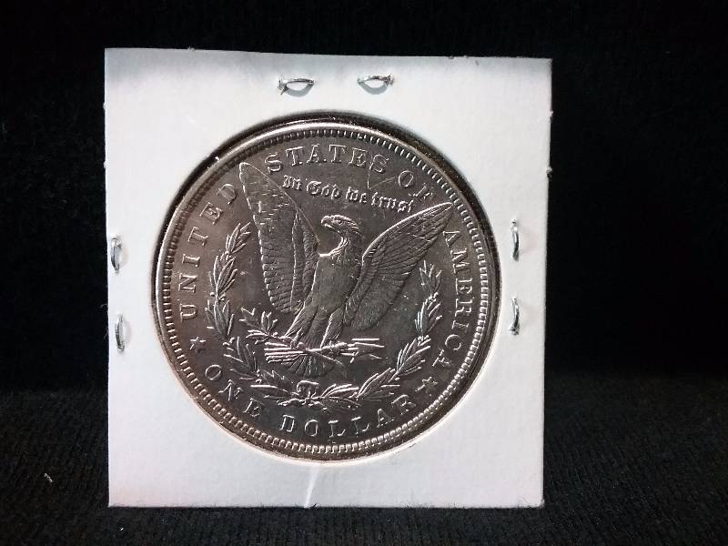 lot 5 image: 1889 Morgan Silver Dollar, Very High Grade, Strong Luster, MS , (Redboook MS  value $90)