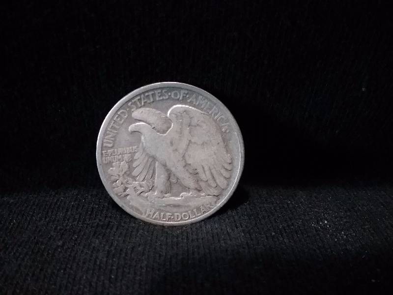 lot 8 image: 1937 Walking Liberty Half Dollar