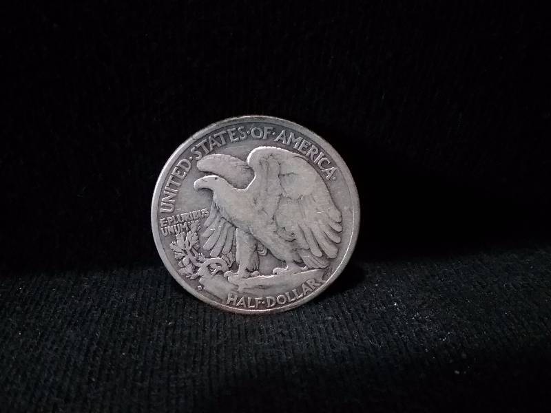 lot 9 image: 1937D Walking Liberty Half Dollar, Higher Grade