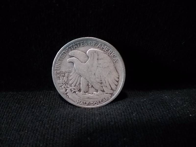 lot 17 image: 1940S Walking Liberty Half Dollar