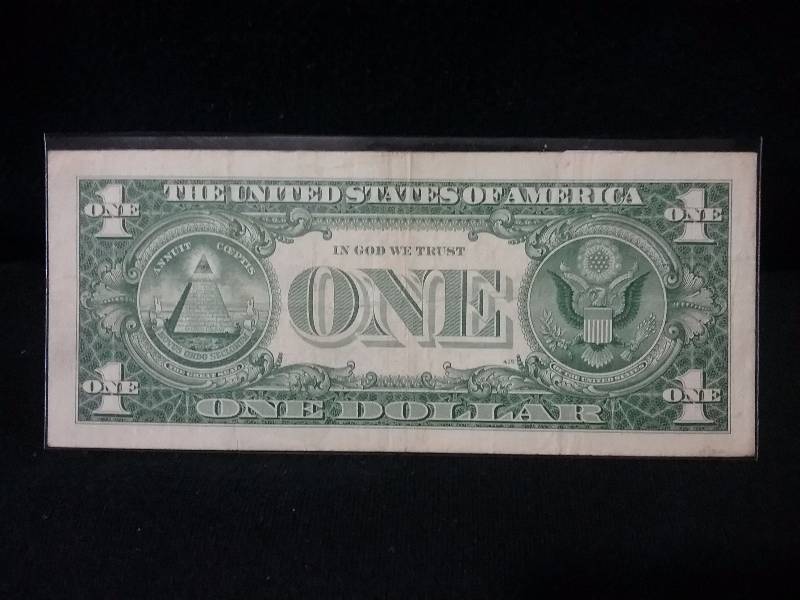 lot 43 image: 1957B Star $1 Silver Certificate Note