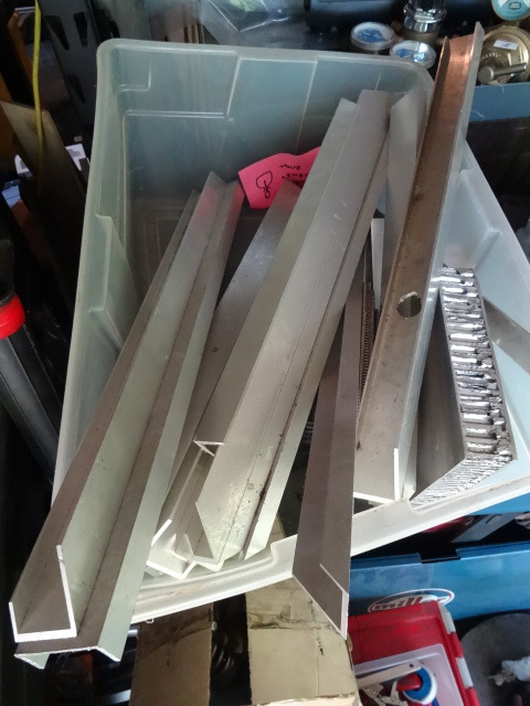 Bin Full of Extruded Aluminum