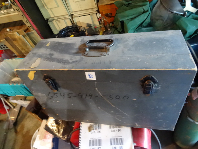 Vintage US Navy Wood Box  21 X 8 X 12