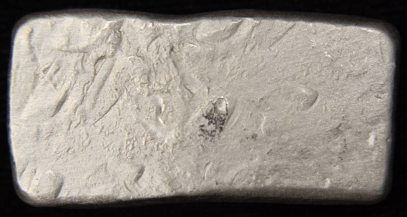 lot 12 image: 1 TROY OZ. .999 FINE SILVER BAR HAND POURED PROSPECTORS