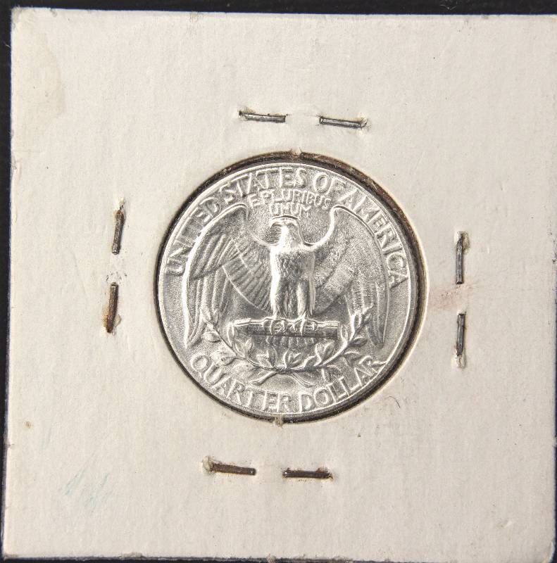 lot 20 image: 1955 WASHINGTON SILVER QUARTER BU UNC