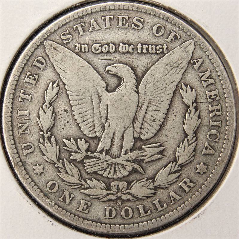 lot 38 image: 1899-S MORGAN SILVER DOLLAR FINE