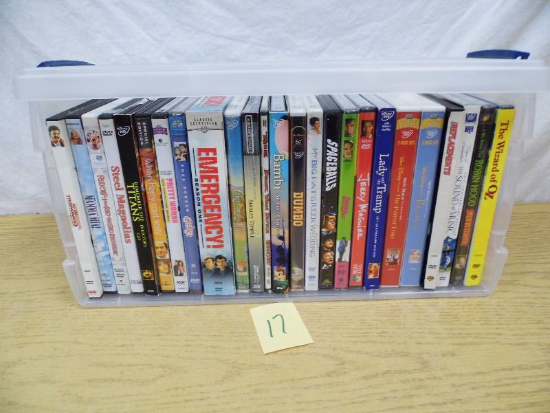 lot 17 image: DVDs - Some Sealed w Container