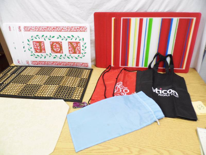 lot 63 image: Placemats - New Hats - Bag