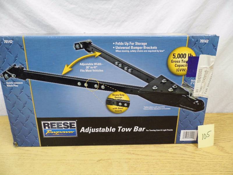 lot 105 image: Adjustable Tow Bar