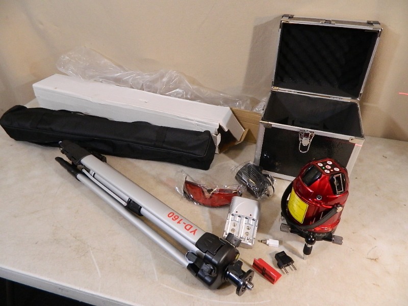 lot 29 image: New Laser Level With Tripod and More