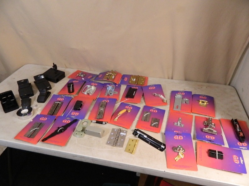 lot 51 image: New Latches, Hinges, Hardware, Etc