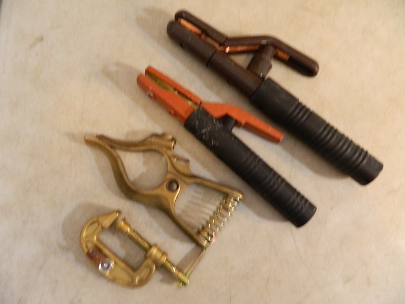 lot 56 image: New Stick Welder Handles and New Ground Clamps