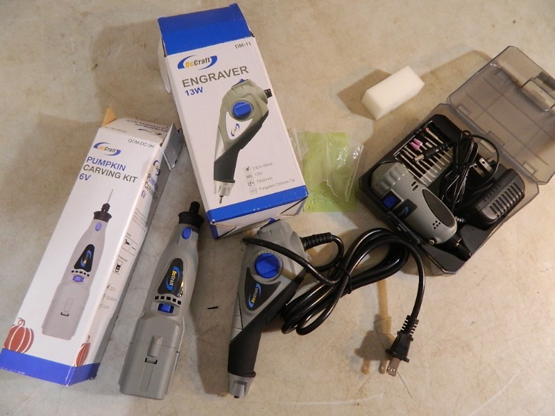 lot 62 image: New Rotary Tool, New Engraver, and New Pumpkin Carver