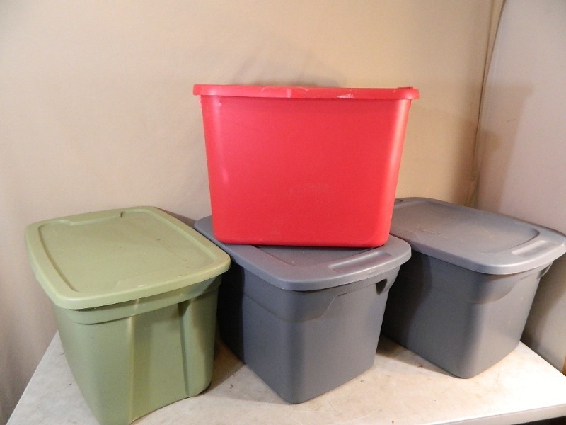 lot 97 image: 4 Totes with Lids