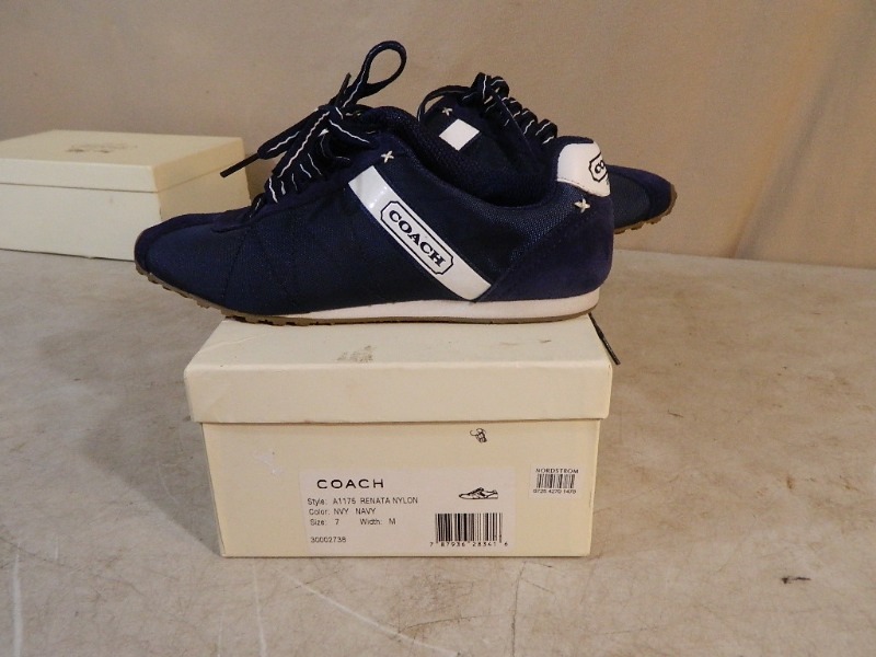 lot 138 image: Coach Tennis Shoes with Box