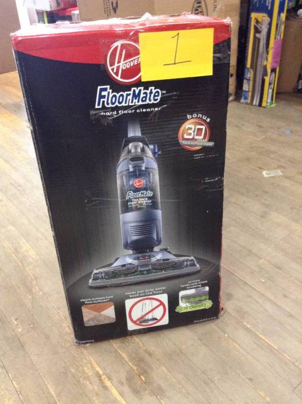 lot 1 image: Hoover FloorMate SpinScrub Hard Surface Cleaner in like New working conditions