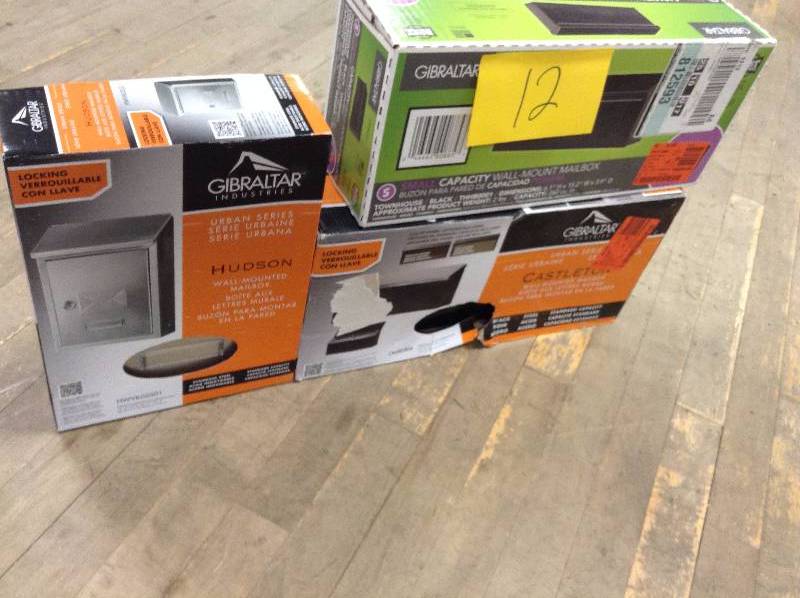 lot 12 image: Lot of Gibraltar mail boxes