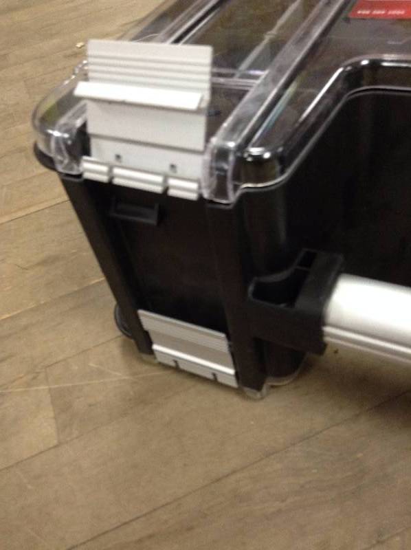 lot 22 image: Husky 15 in. x 13 in. Black Pro Double Sided Organizer with Bins (8-Piece)