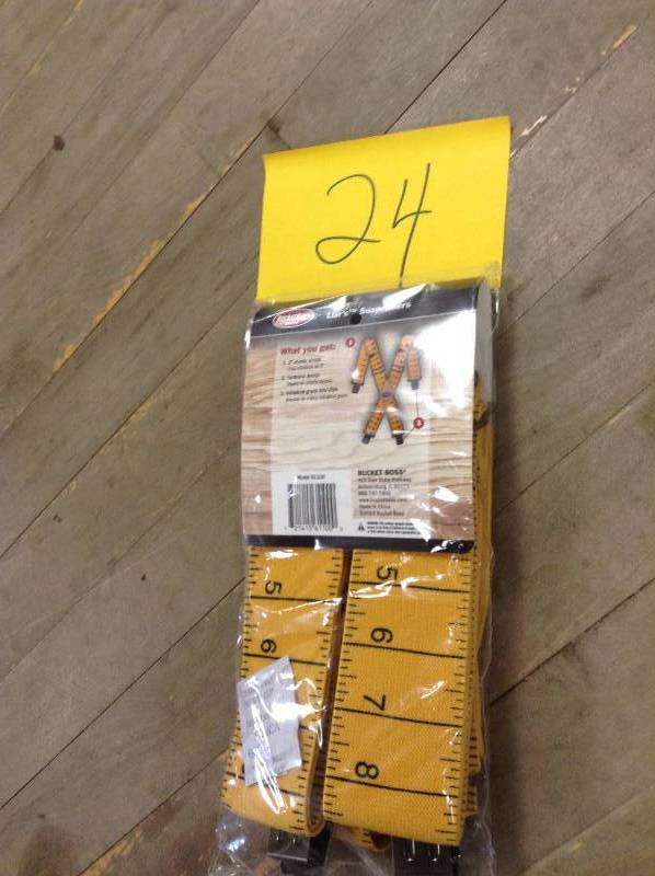 lot 24 image: Bucket Boss LiarsTM Suspenders  open box never used