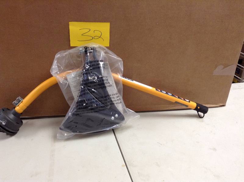lot 32 image: Ryobi Expand-It  Universal Curved Shaft String Trimmer Attachment open box never used