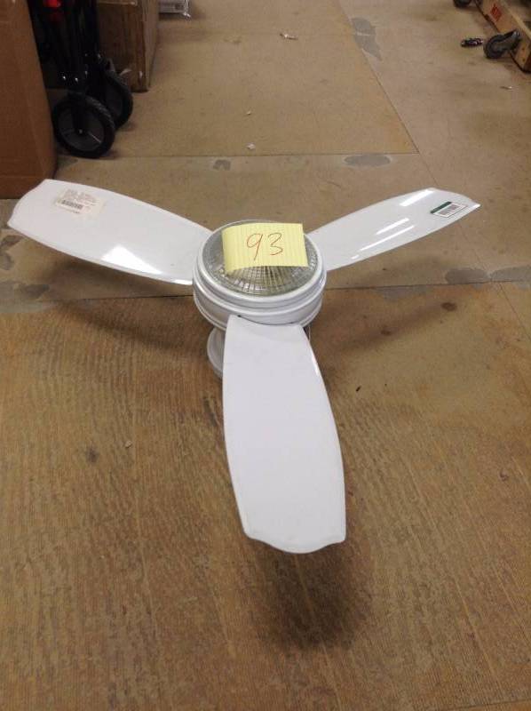 lot 93 image: Hampton Bay Sovana  White Ceiling Fan