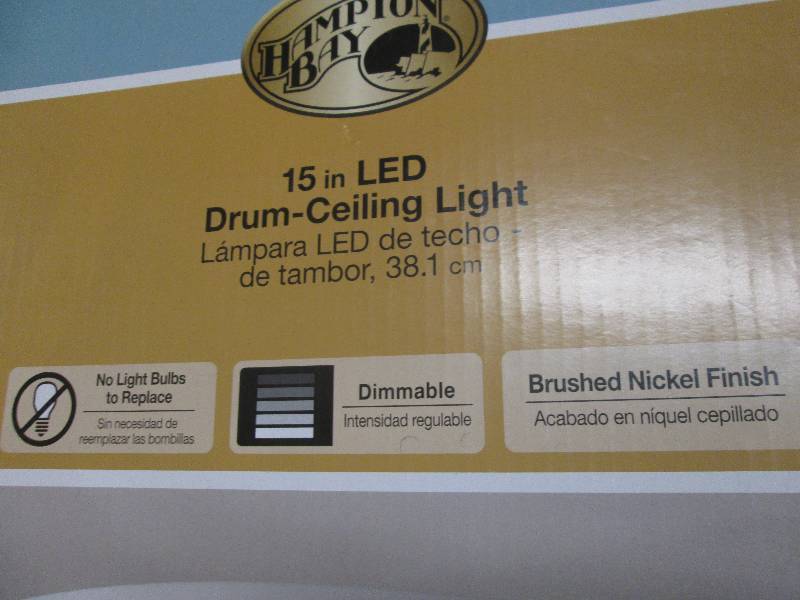 Hampton Bay 15 inch  Brushed Nickel...