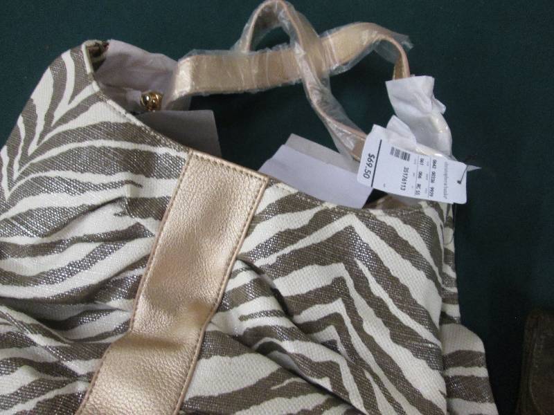Gold Toned Christopher & Banks Bag ...