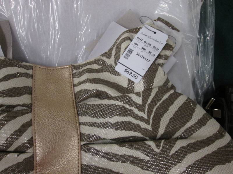Gold Toned Christopher & Banks Bag ...