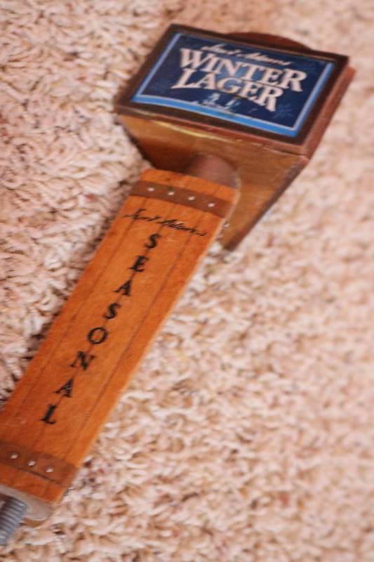 Winter lager seasonal beer tap...