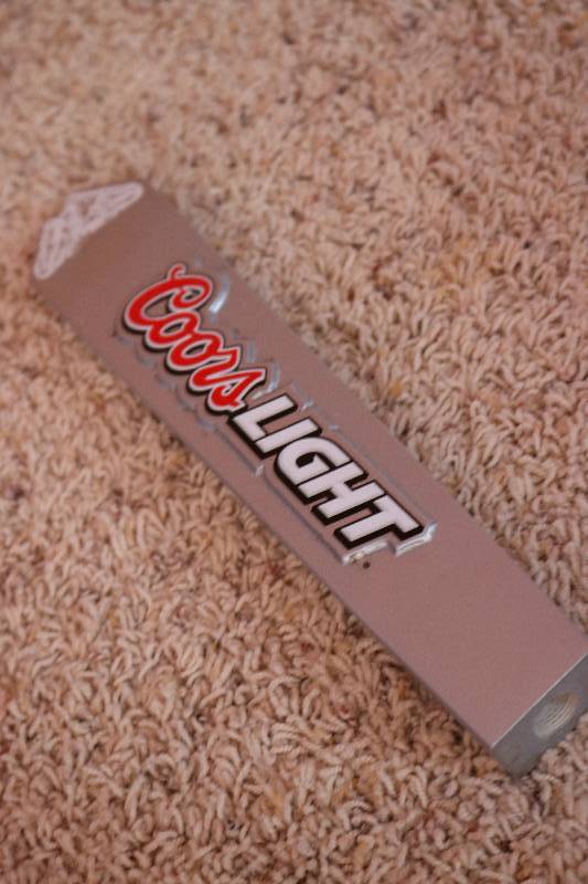 Coors lights beer tap...