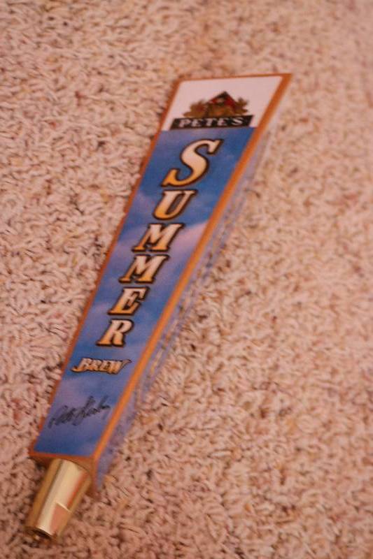 Petes summer brew beer tap...