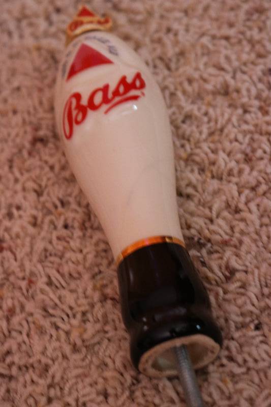 Bass and pale ale beer tap...