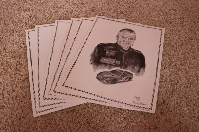 NASCAR Driver Sketch Sport posters...