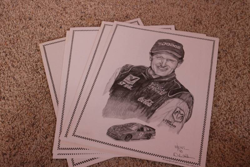 NASCAR Driver Sketch Sport posters...