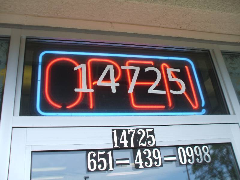 lot 733 image: NEON OPEN SIGN