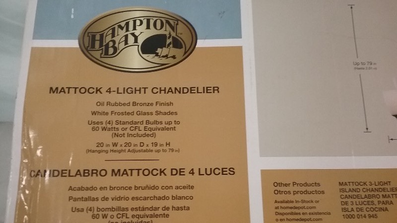 Mattock 4 Light Chandelier