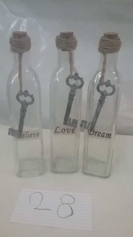 Decor Bottles, 3 units