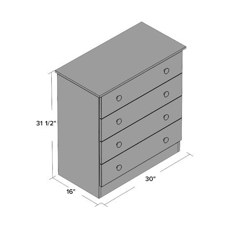 Paducah 4 Drawer Dresser