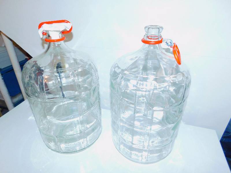 (2) 5 Gal. Glass Carboys