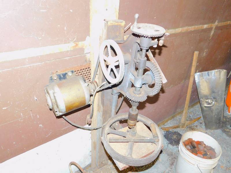 Vintage Drill Press wElectric Motor