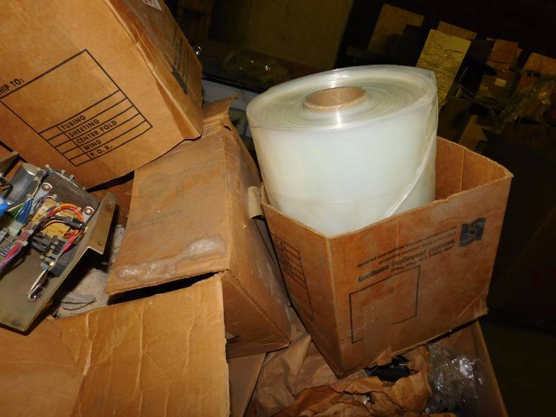 Power Supplies, Capacitors, Roll of Plastic