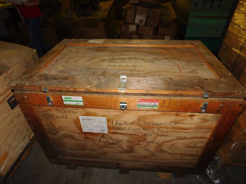 Wooden Crate with Misc. Hardware