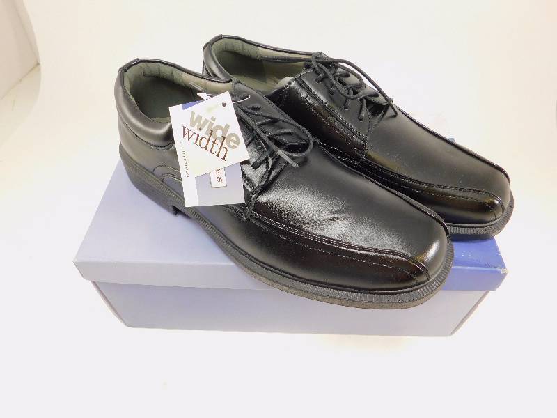 lot 6 image: Mens Deer Stags Williamsburg Oxford Shoes, Black Size 14W