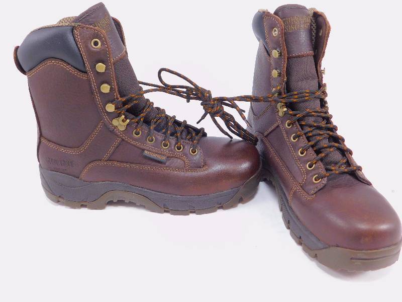 lot 14 image: Guide Gear Mens 8 Soft Toe Leather Hammer Boots Size 9EE