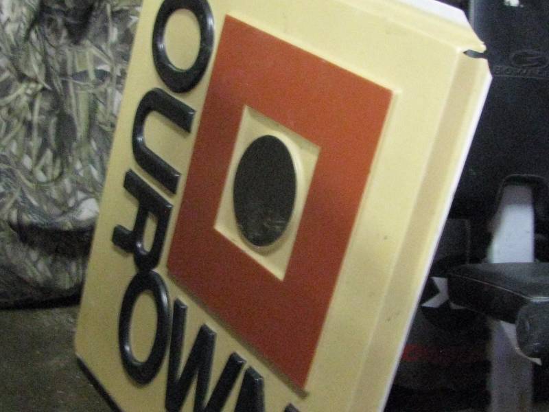 lot 18 image: Our Own Hardware Sign